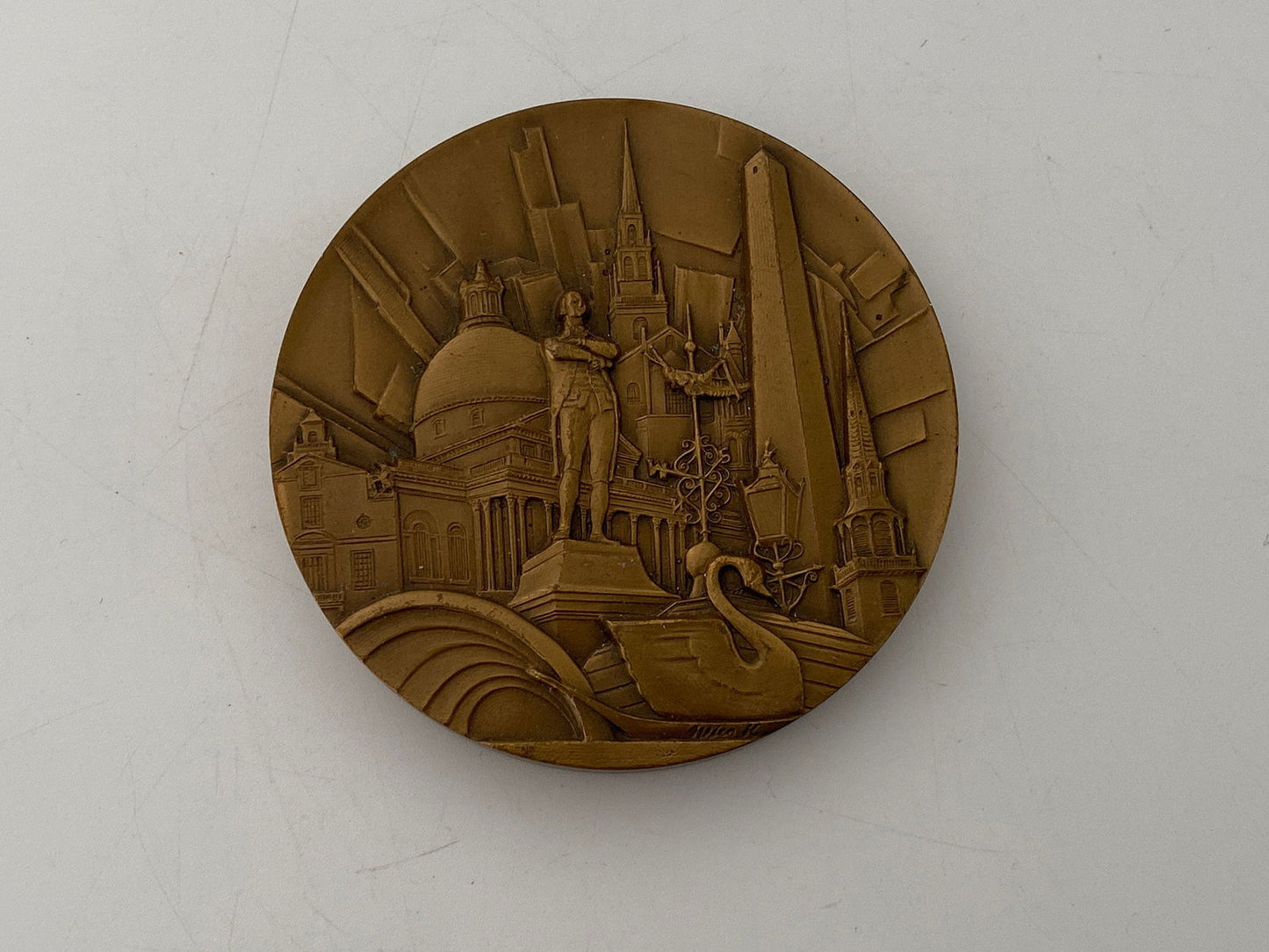 Vintage Bronze Boston Jubilee Medal - Duckwells