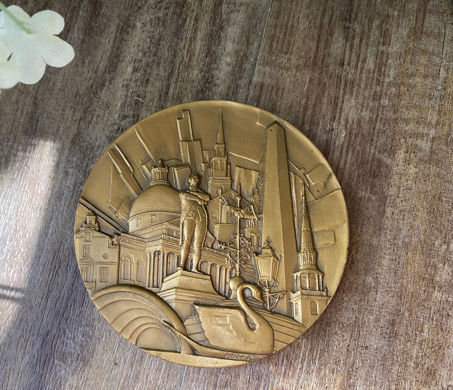 Vintage Bronze Boston Jubilee Medal - Duckwells