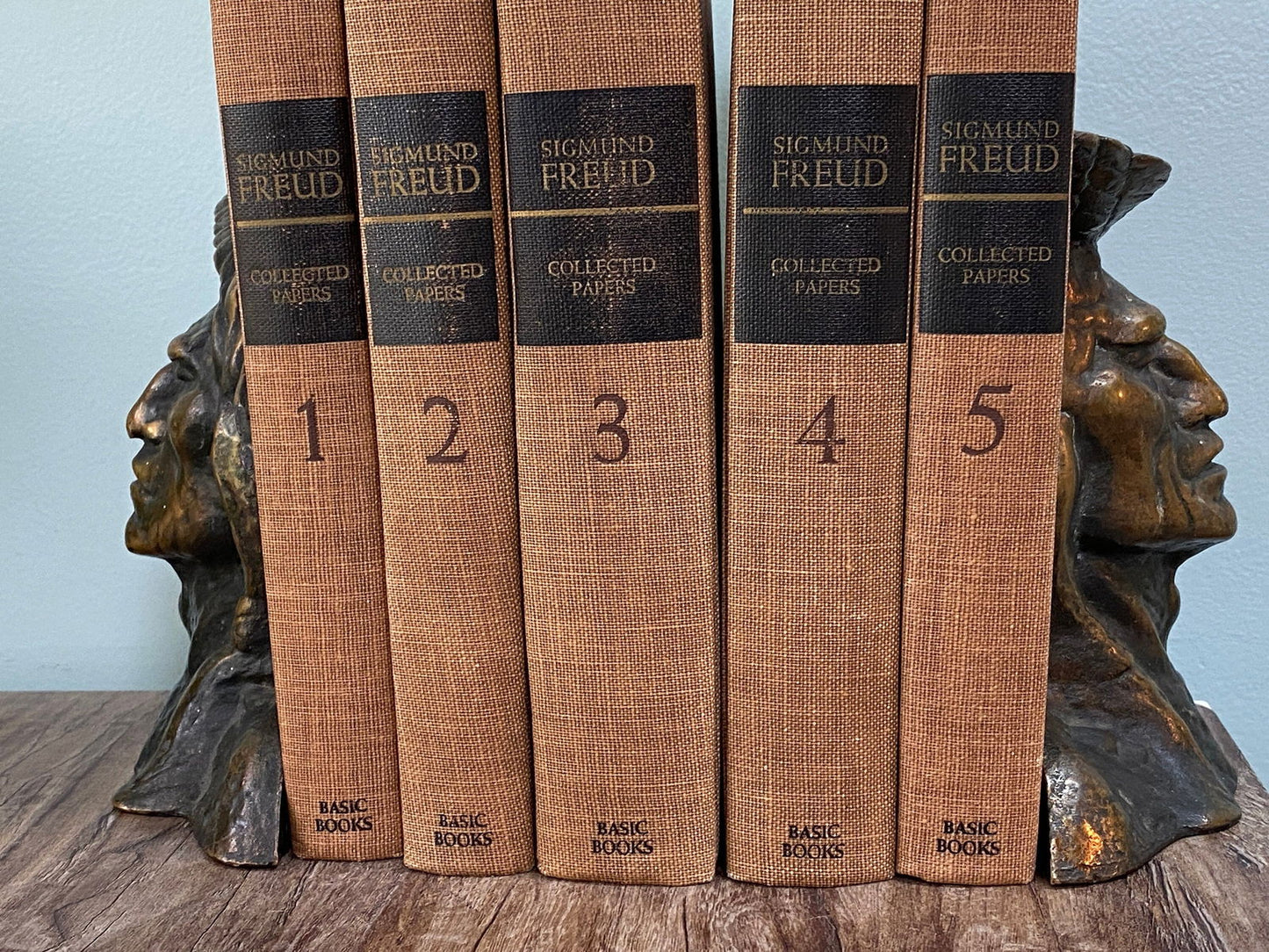Vintage Bronze Indian Warrior bookends - Duckwells