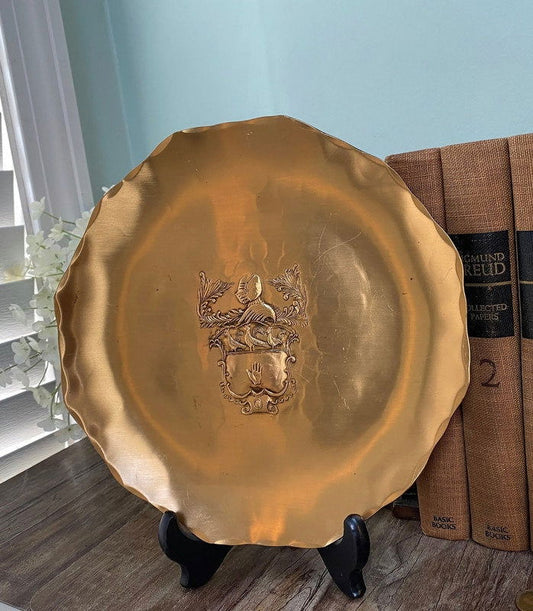Vintage Bronze Plate at Duckwells