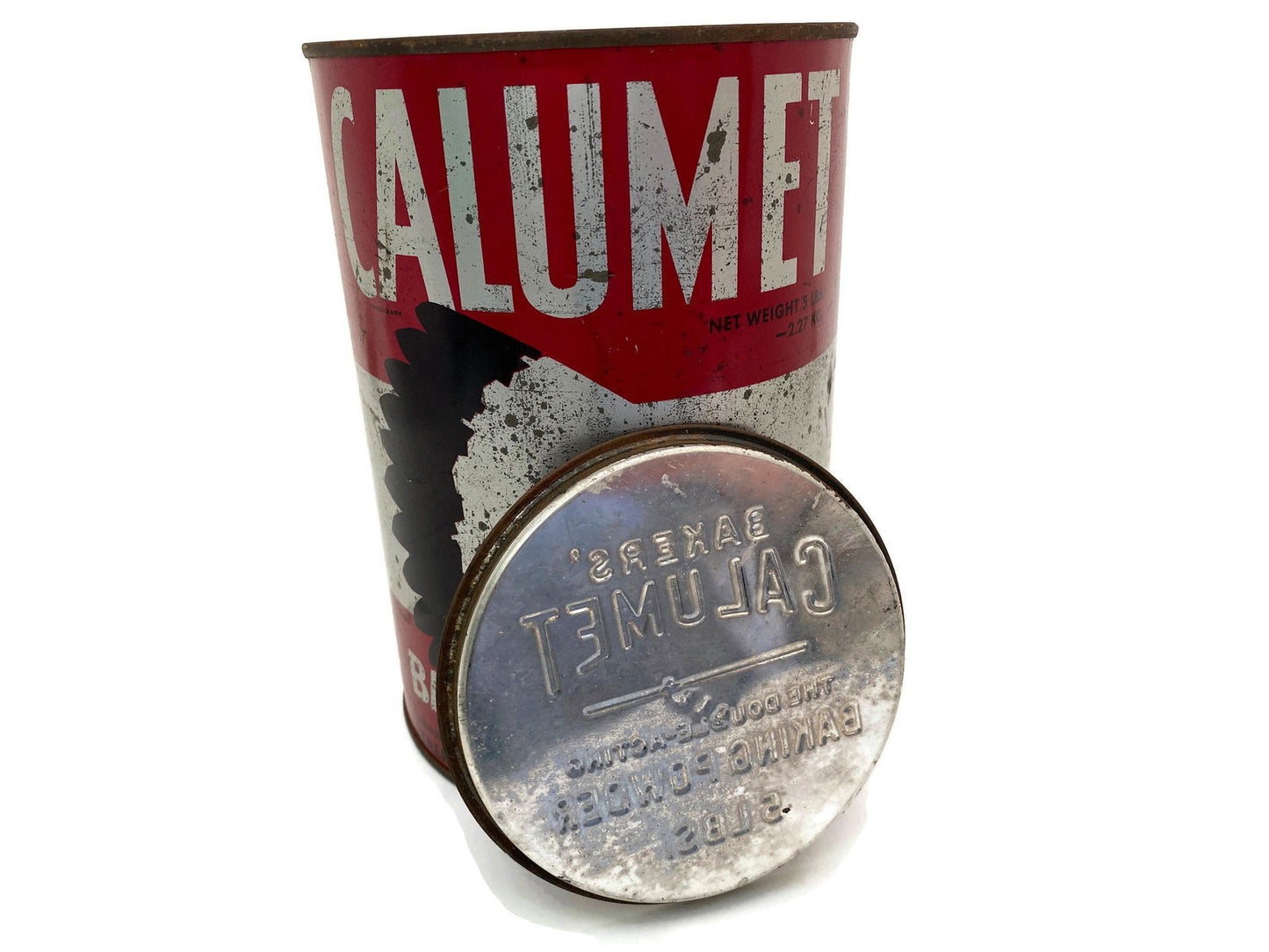 Vintage Calumet Baking Powder Large Tin at Duckwells