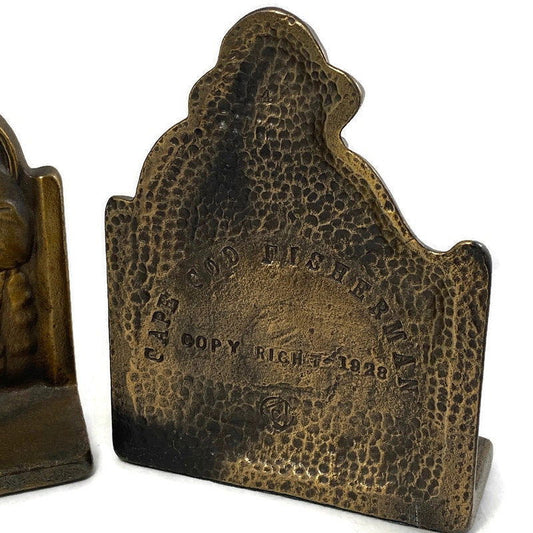 Vintage Cape Cod Fisherman Bookends at Duckwells
