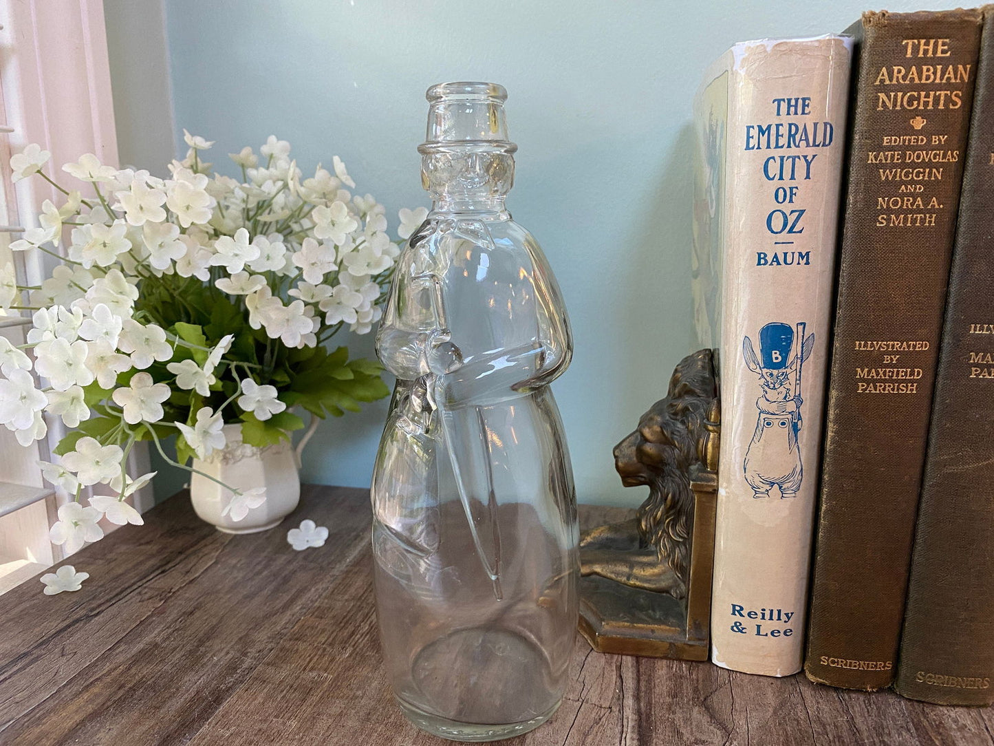 Vintage Carrie Nation Vinegar Bottle by Owens Glass - Duckwells