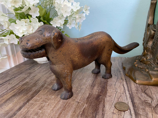 Vintage Cast Iron Dog Nutcracker at Duckwells