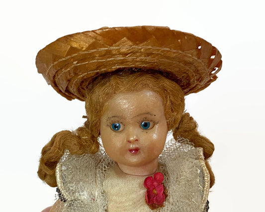 Vintage Celluloid Country Miss Doll at Duckwells