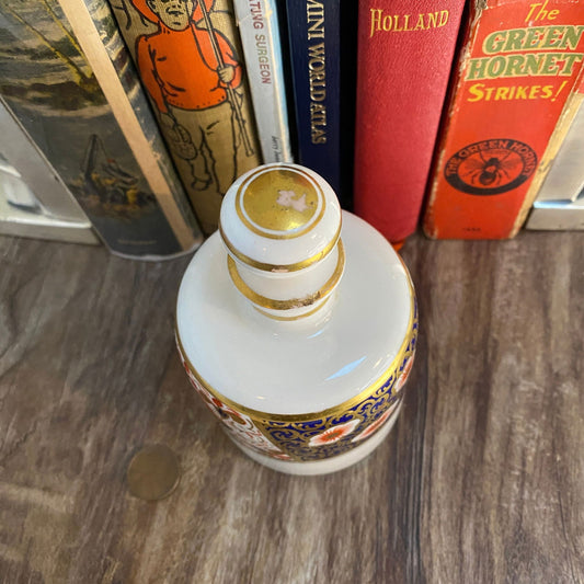 Vintage Ceramic Cologne Bottle with Stopper at Duckwells