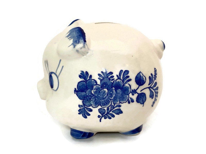 Vintage Ceramic Piggy Bank Sea Lion Caves Souvenir - Duckwells