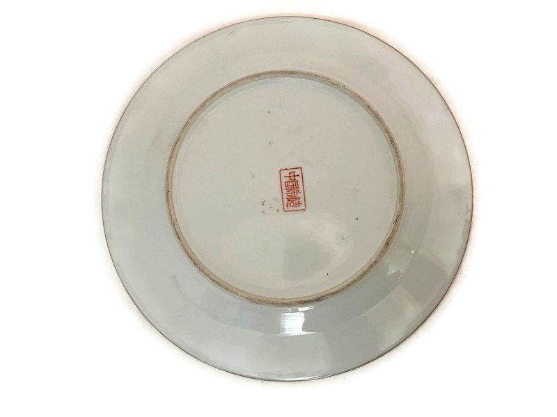 Vintage Chinese 1000 Butterflies Handpainted Plate - Duckwells