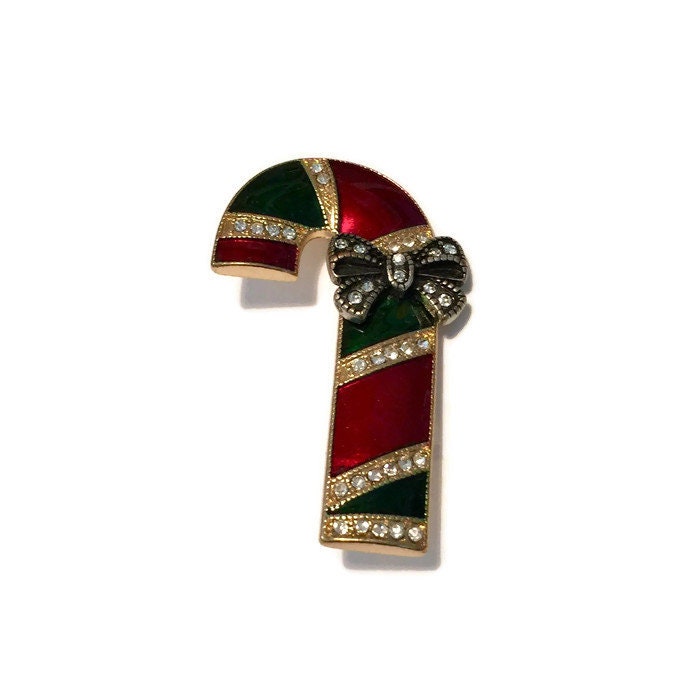 Vintage Christmas Candy Cane Pin at Duckwells