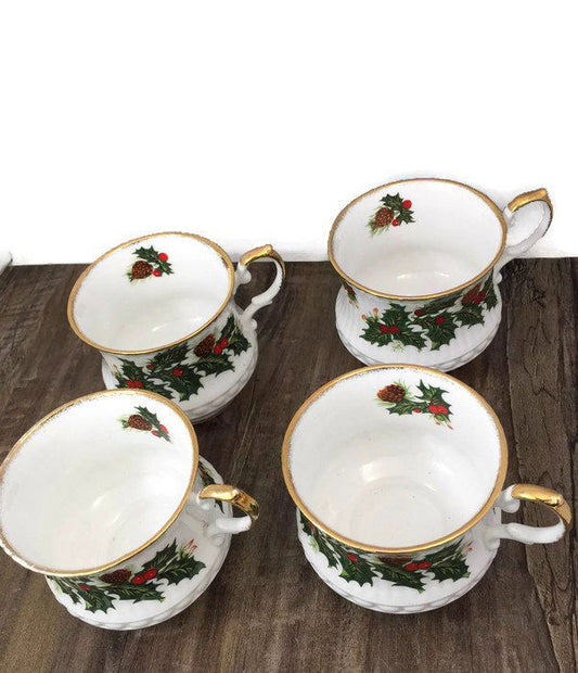 Vintage Christmas Coffee Cups at Duckwells