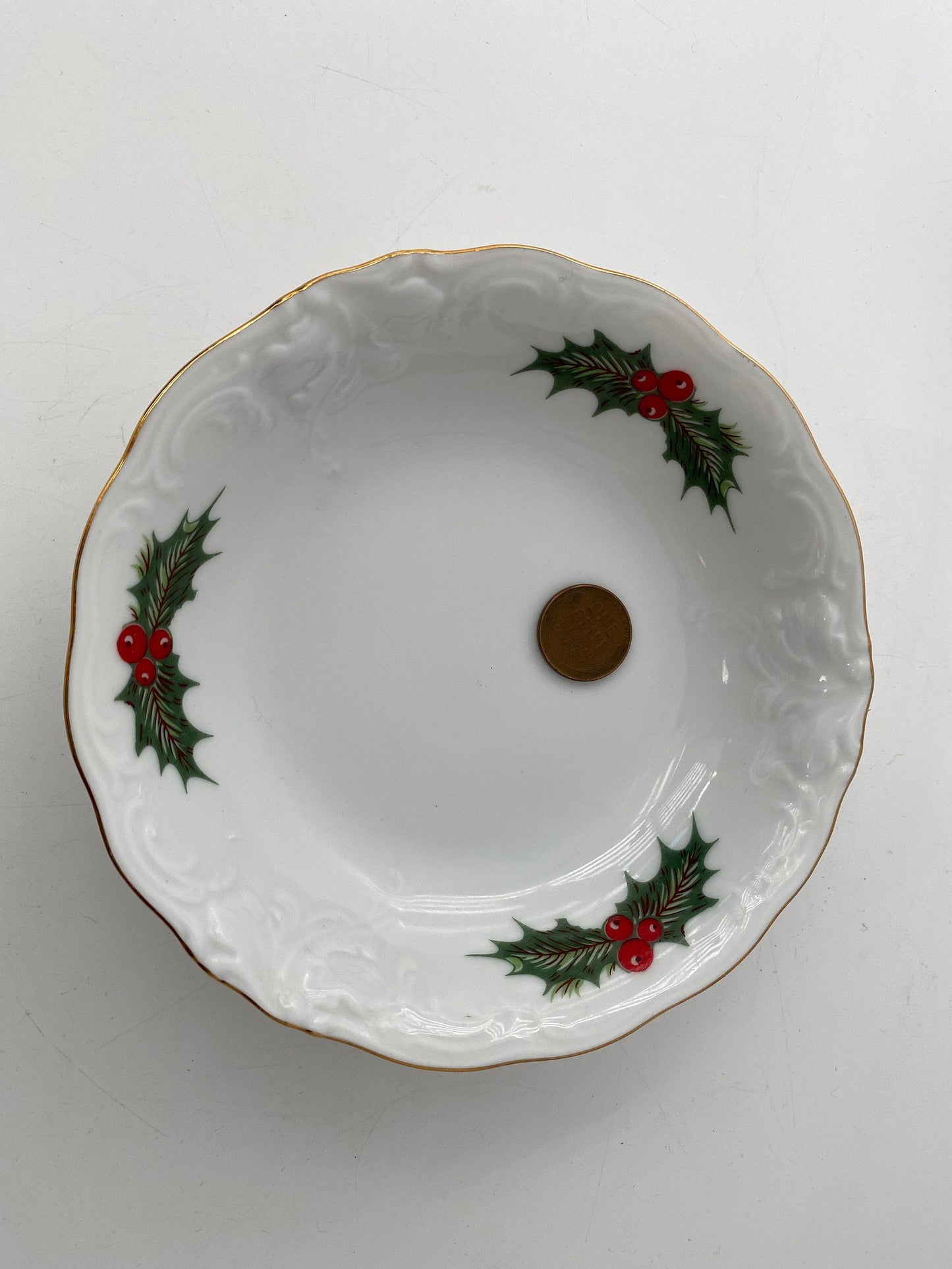 Vintage Christmas Dish by Royal Kent at Duckwells