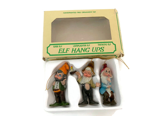 Vintage Christmas Elf Ornaments at Duckwells