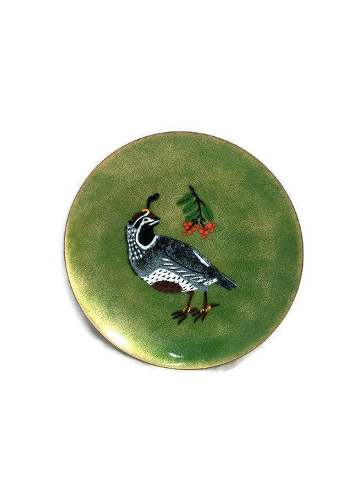 Vintage Christmas Enameled Plate at Duckwells