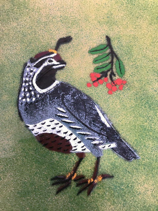 Vintage Christmas Enameled Plate at Duckwells