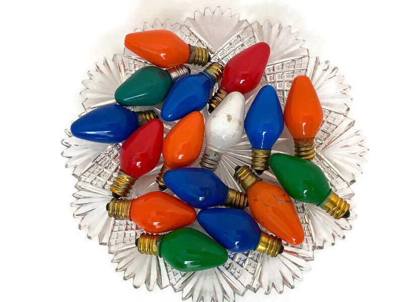 Vintage Christmas Light Bulbs - Duckwells