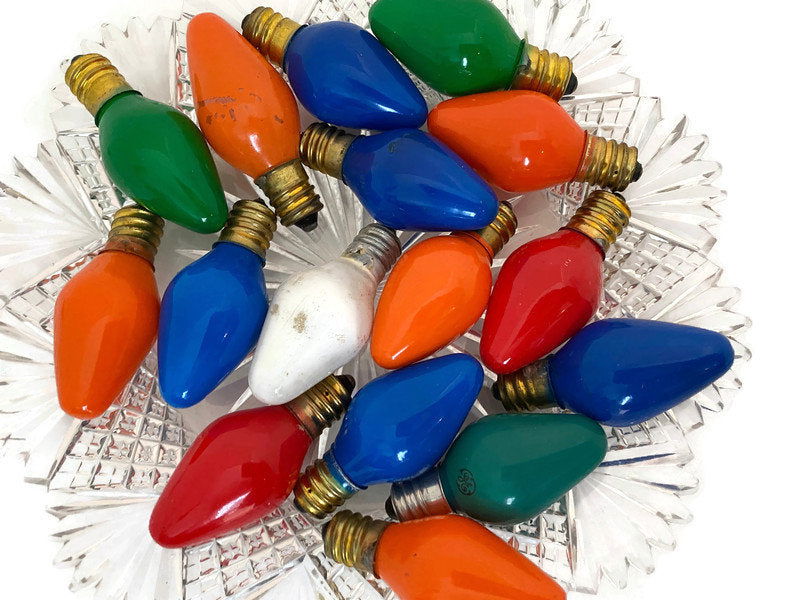 Vintage Christmas Light Bulbs - Duckwells