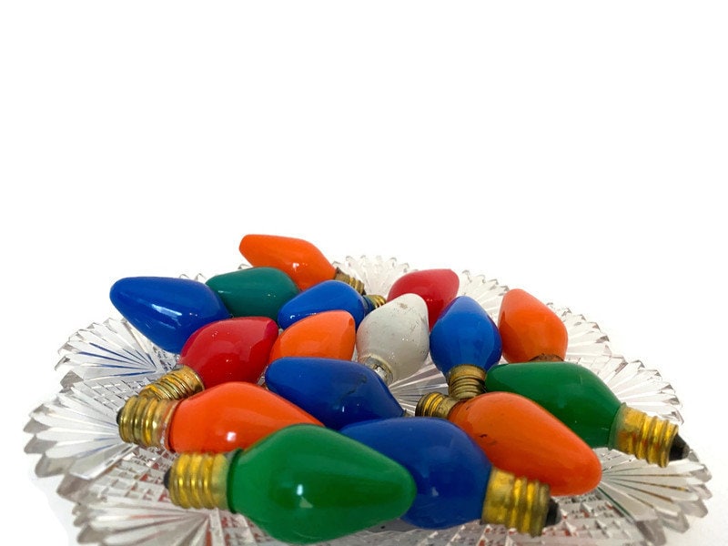 Vintage Christmas Light Bulbs - Duckwells