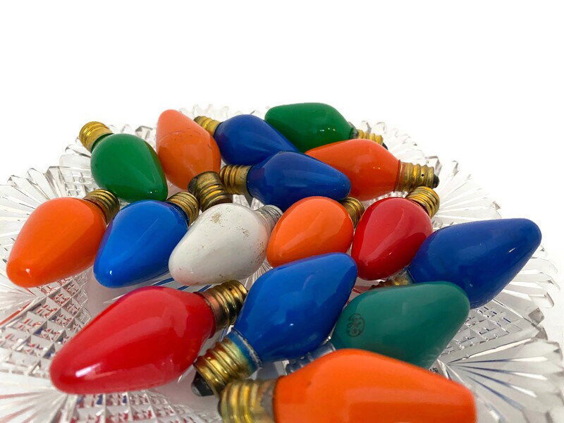 Vintage Christmas Light Bulbs - Duckwells