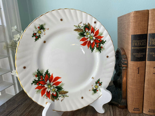 Vintage Christmas Salad Plate at Duckwells