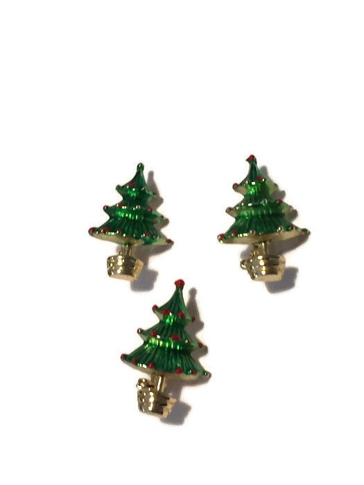 Vintage Christmas Tree Scatter PIns - Duckwells