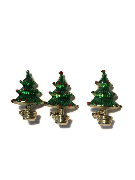 Vintage Christmas Tree Scatter PIns - Duckwells