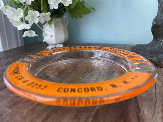 Vintage Concord NH Advertising Ashtray at Duckwells
