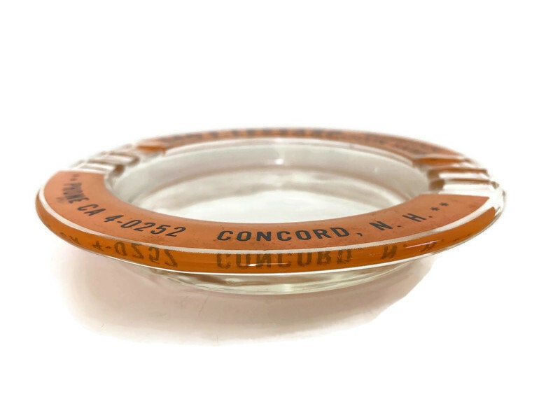 Vintage Concord NH Advertising Ashtray at Duckwells