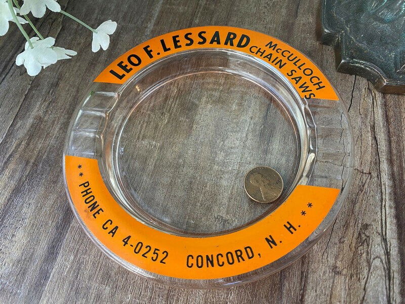 Vintage Concord NH Advertising Ashtray at Duckwells