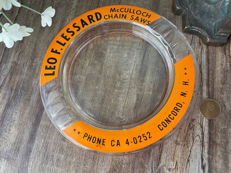 Vintage Concord NH Advertising Ashtray at Duckwells