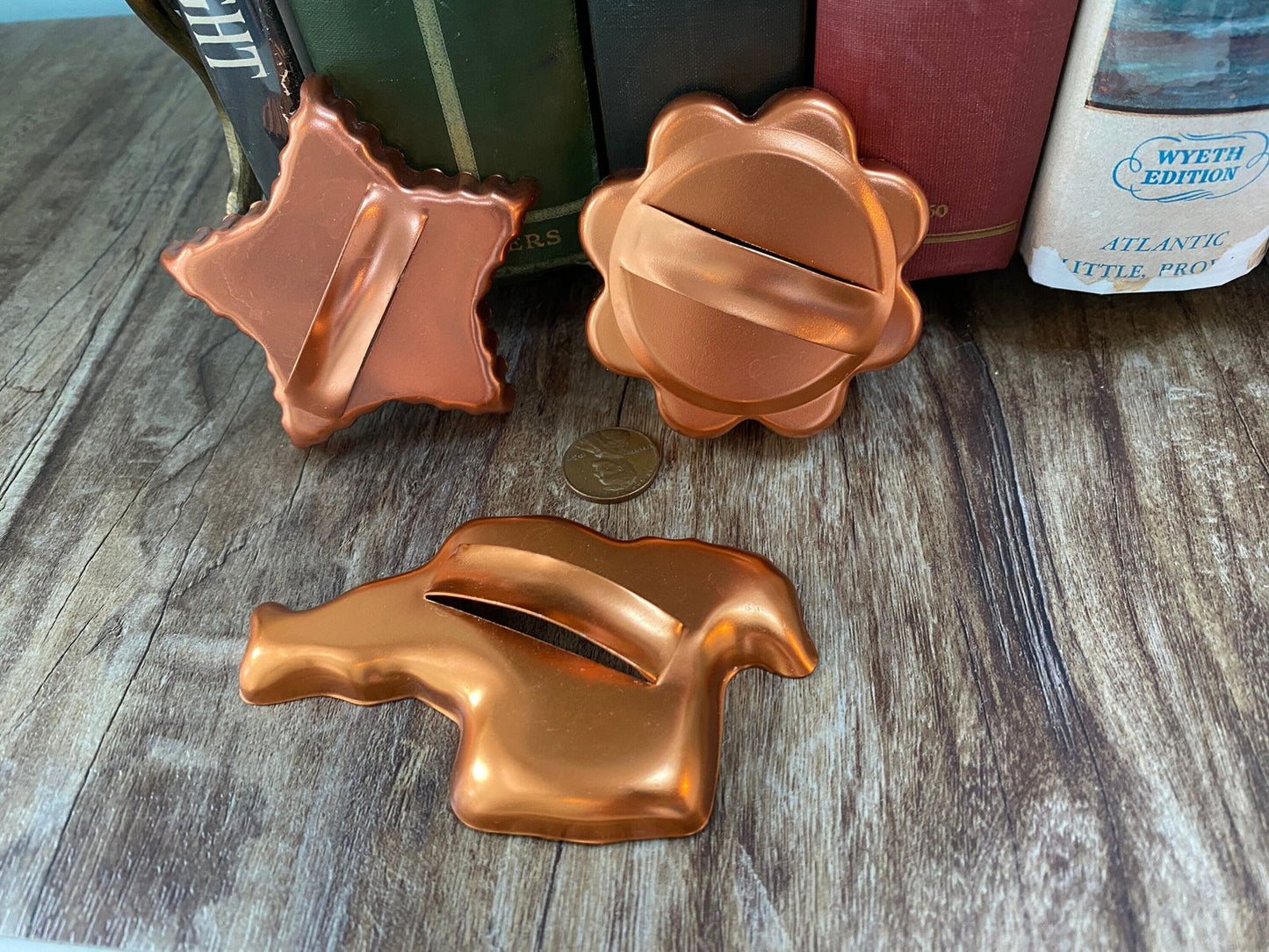Vintage Copper Cookie Cutters - Duckwells