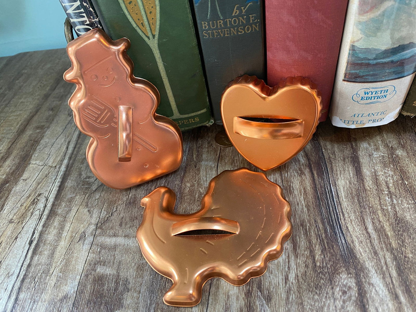 Vintage Copper Cookie Cutters - Duckwells