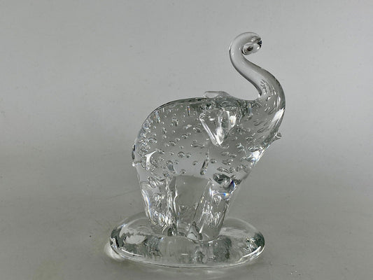 Vintage Crystal Elephant by Pairpoint Glass Cape Cod Massachusetts at Duckwells