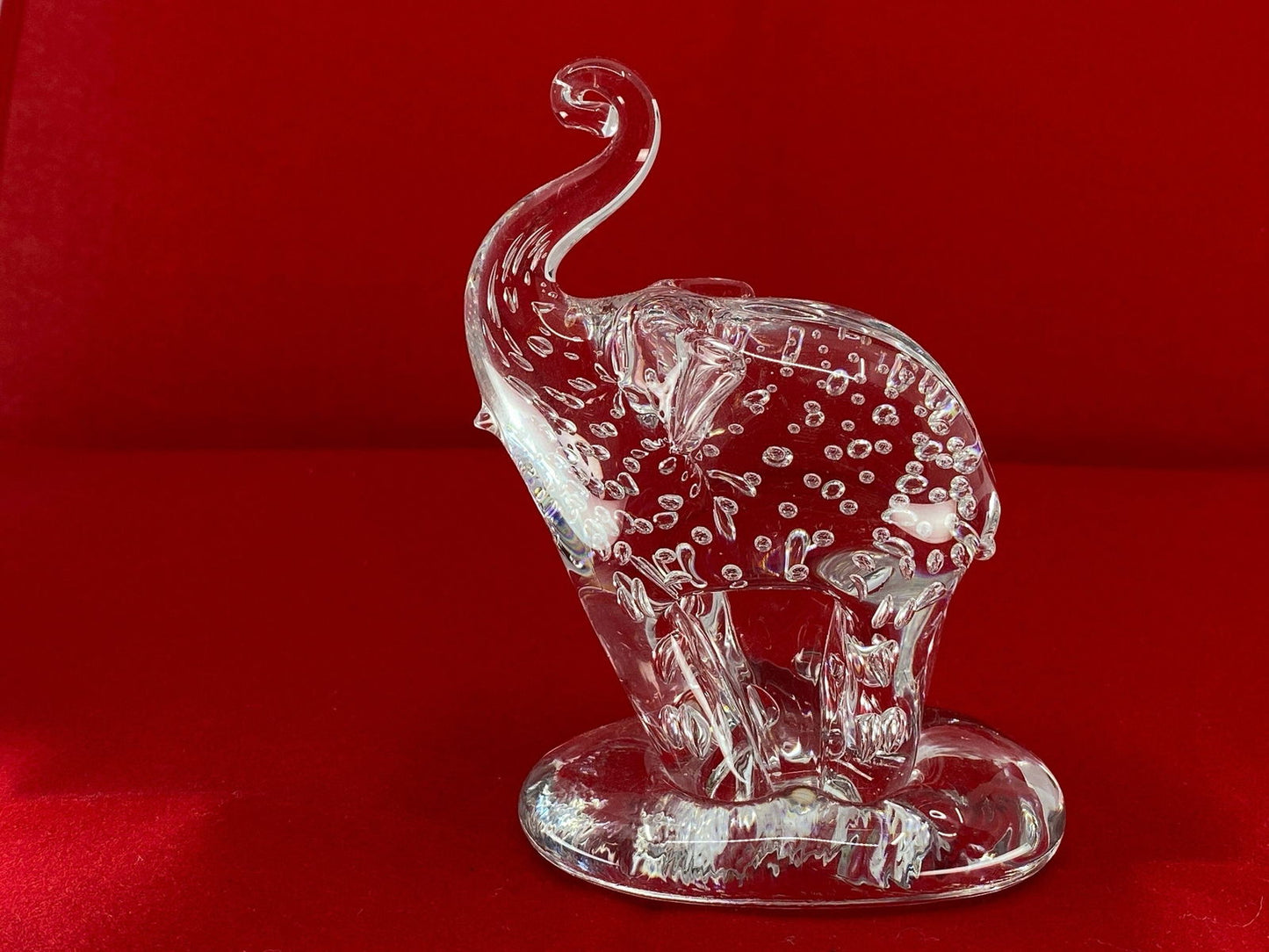 Vintage Crystal Elephant by Pairpoint Glass Cape Cod Massachusetts - Duckwells