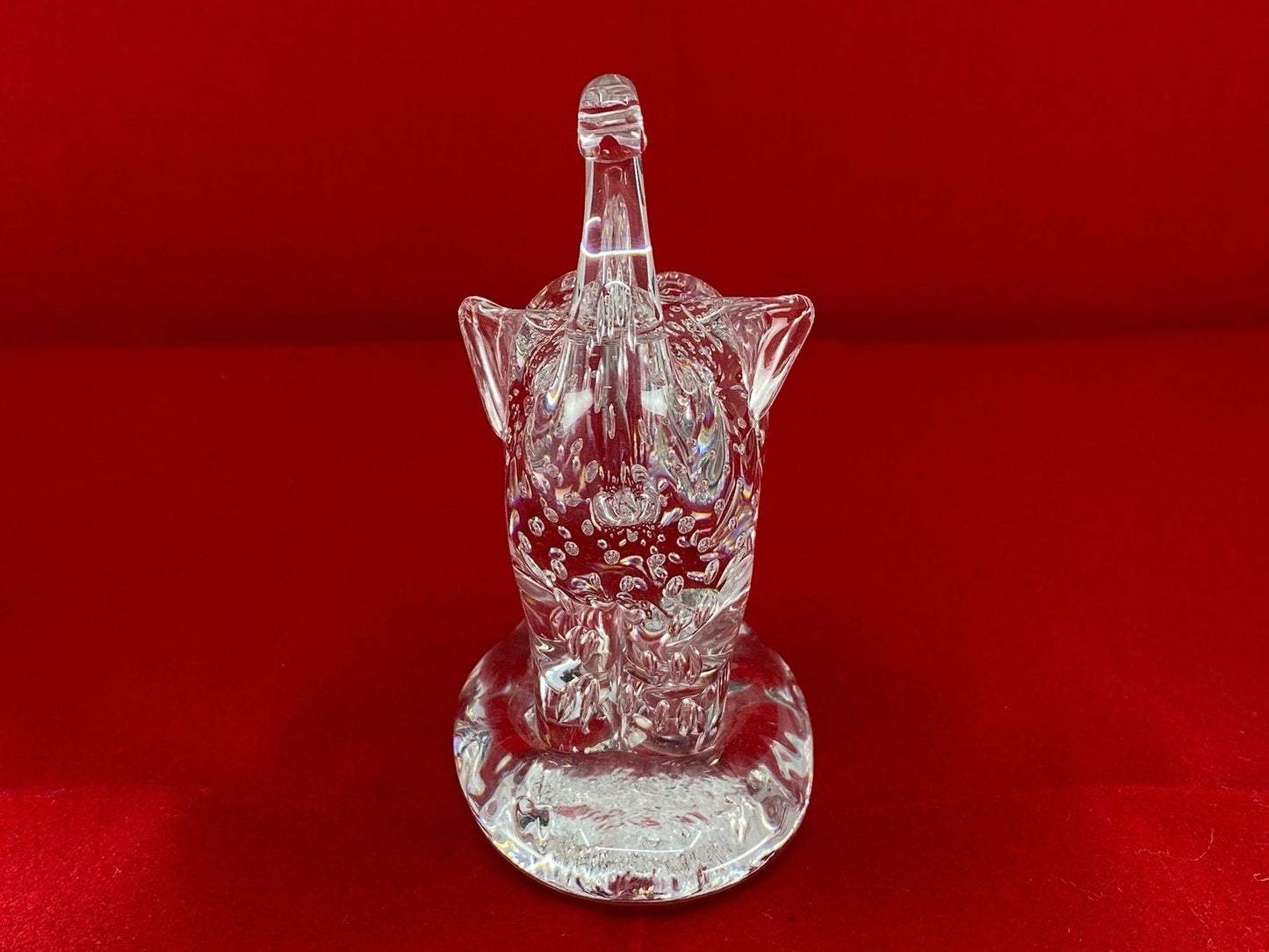 Vintage Crystal Elephant by Pairpoint Glass Cape Cod Massachusetts - Duckwells