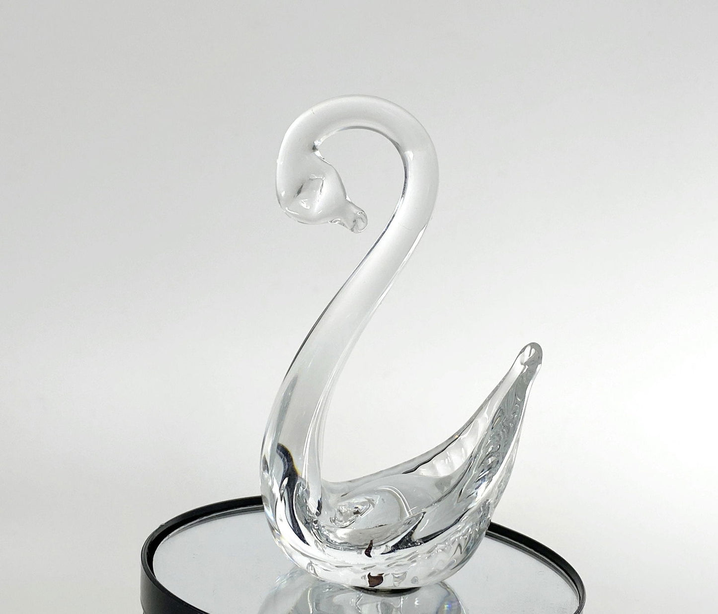 Vintage Crystal Swan by Pairpoint Glass - Duckwells