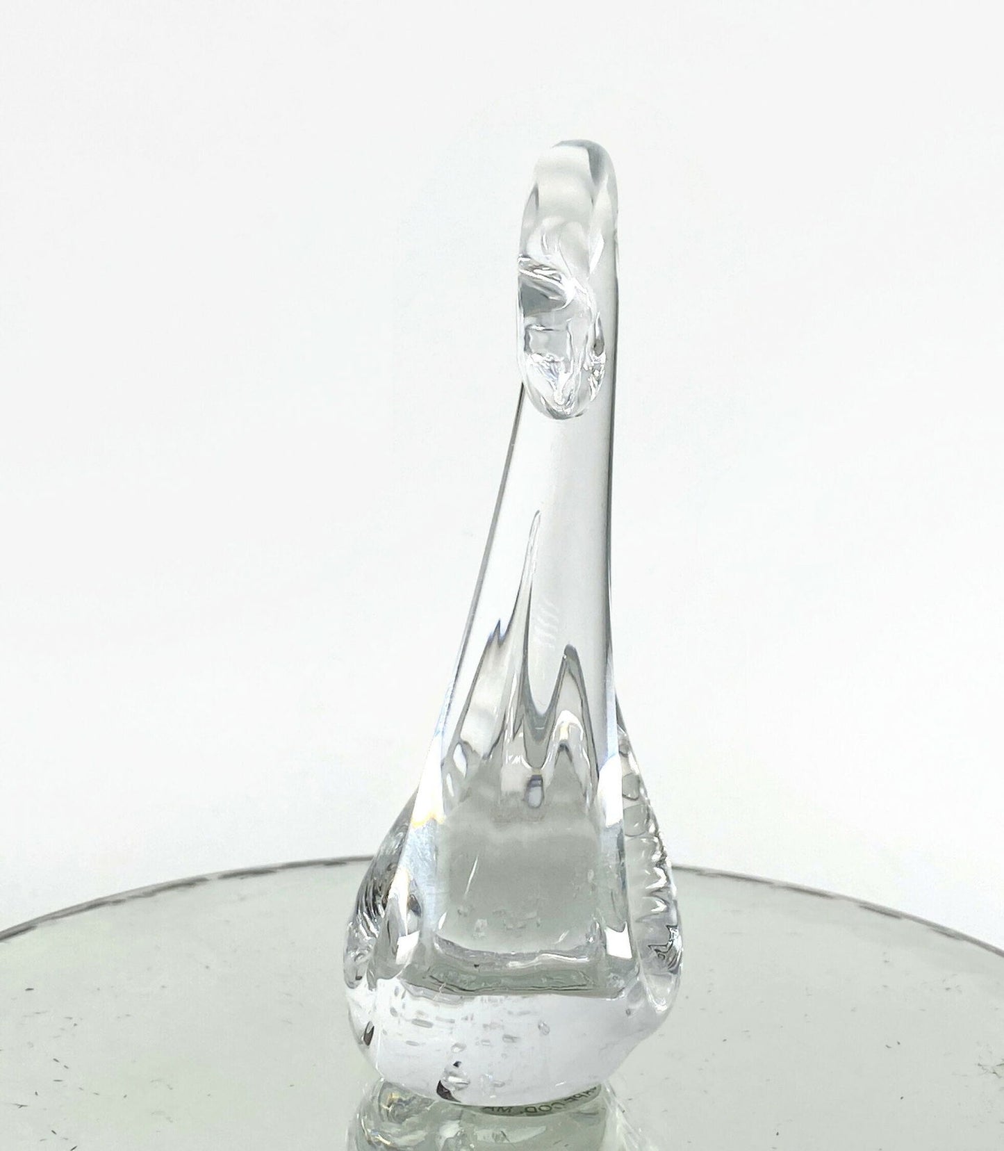 Vintage Crystal Swan by Pairpoint Glass - Duckwells