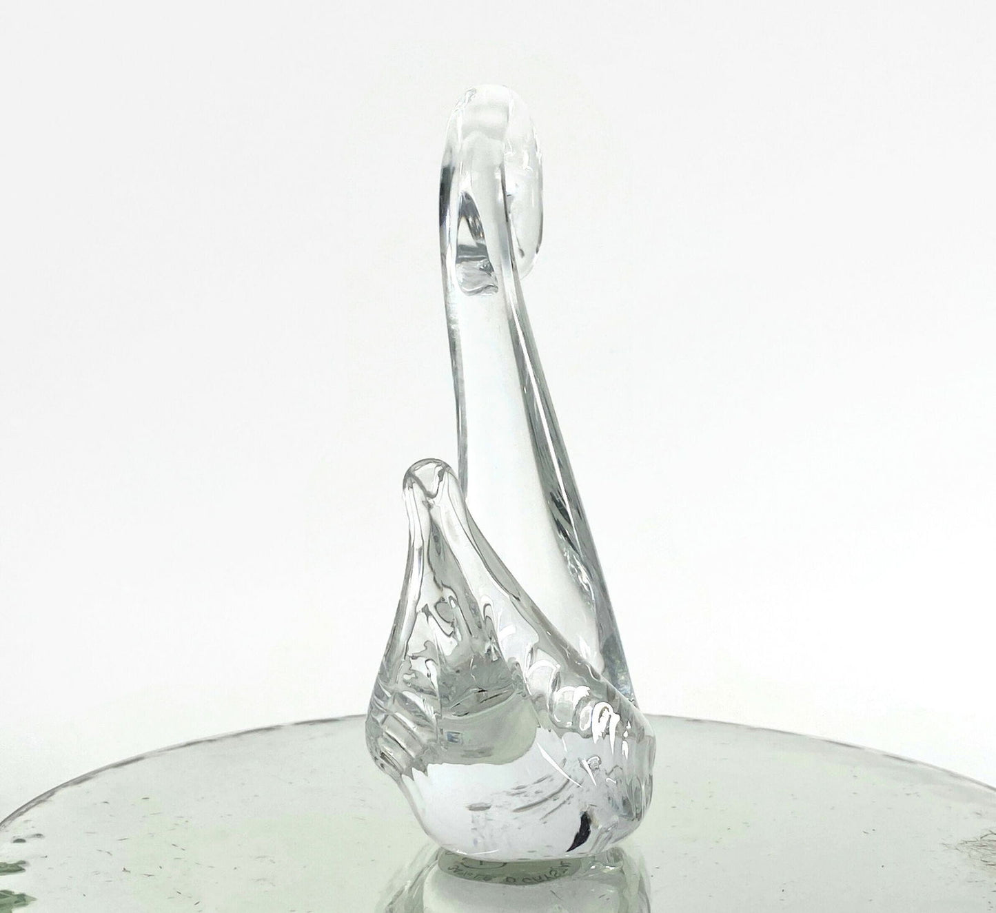 Vintage Crystal Swan by Pairpoint Glass - Duckwells