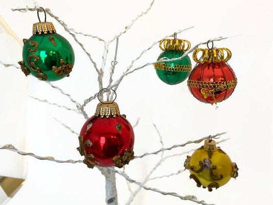 Vintage Decorated Christmas Ornaments Made In West Germany at Duckwells