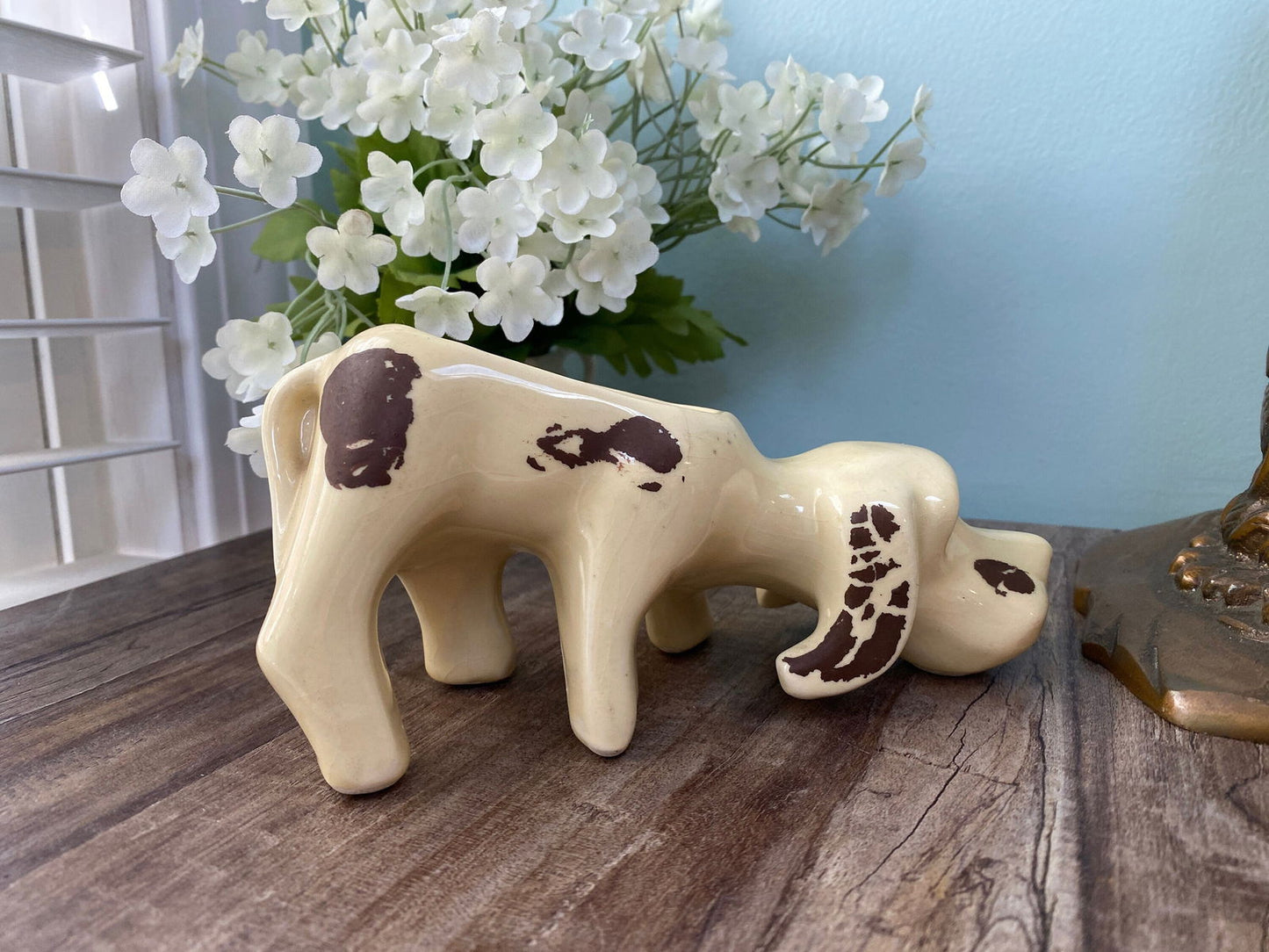 Vintage Dog Ceramic Planter at Duckwells