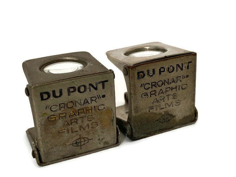 Vintage DuPont Pocket Folding Magnifier Film Viewer - Duckwells