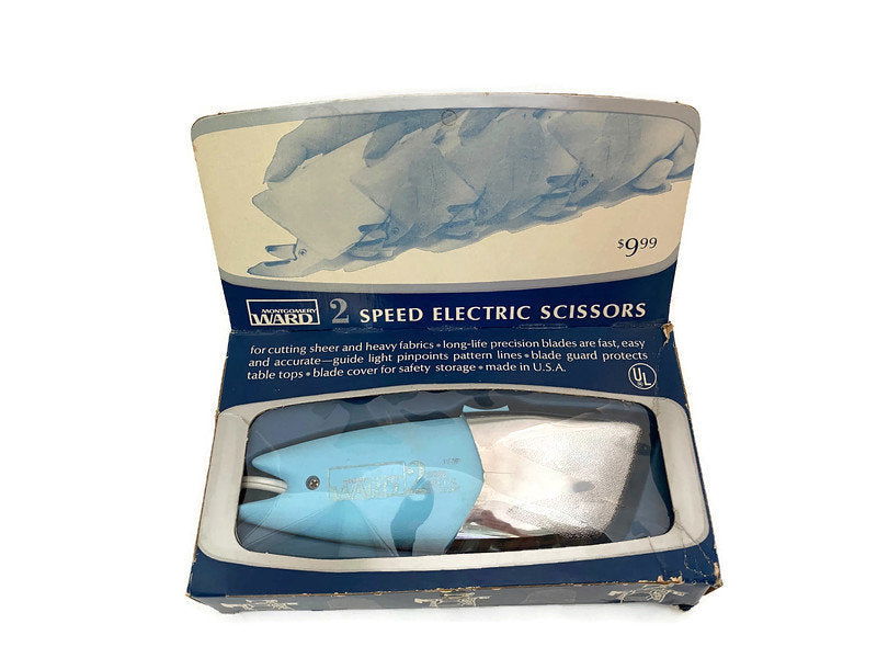 Vintage Electric Scissors by Montgomery Ward at Duckwells