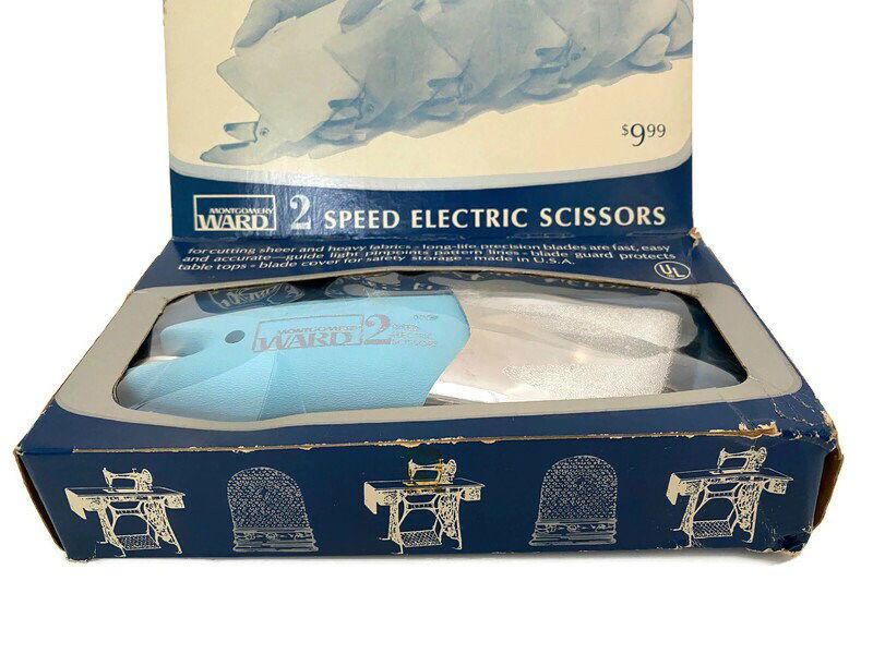 Vintage Electric Scissors by Montgomery Ward at Duckwells