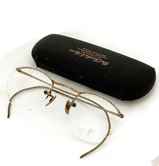 Vintage Eyeglasses and Case at Duckwells