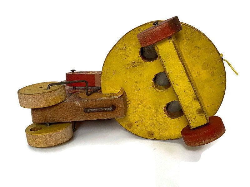Vintage Fisher Price Teddy Zilo Wood Pull Toy at Duckwells