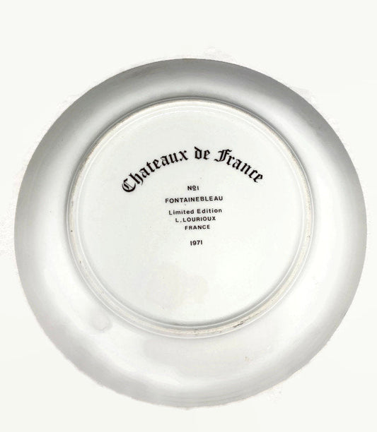 Vintage Fountainebleau Limited Edition L. Lourioux France Plate at Duckwells