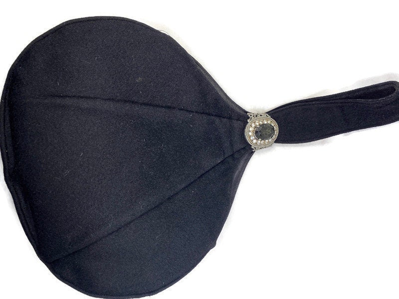 Vintage Garay Teardrop Wristlet Purse with Rhinestone Embellishment at Duckwells