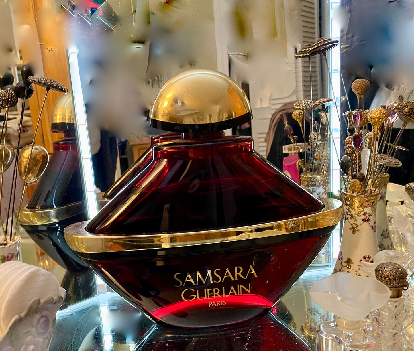 Vintage Giant Guerlain Factice Perfume Bottle Store Display at Duckwells