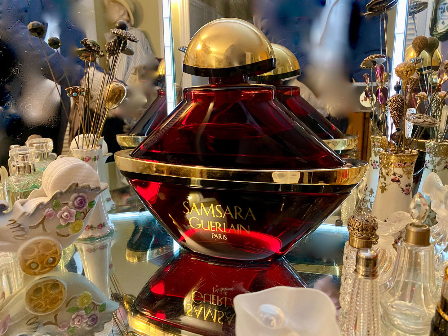 Vintage Giant Guerlain Factice Perfume Bottle Store Display at Duckwells