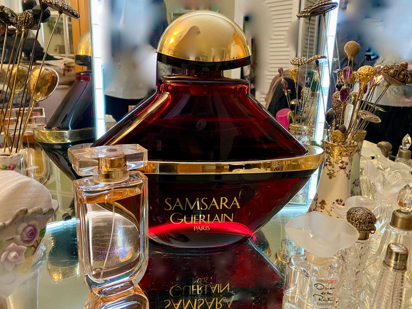 Vintage Giant Guerlain Factice Perfume Bottle Store Display at Duckwells