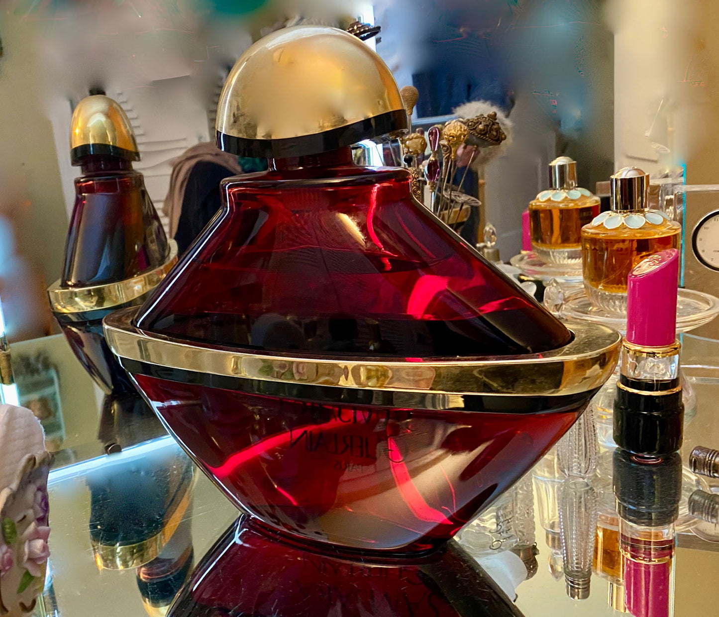 Vintage Giant Guerlain Factice Perfume Bottle Store Display at Duckwells